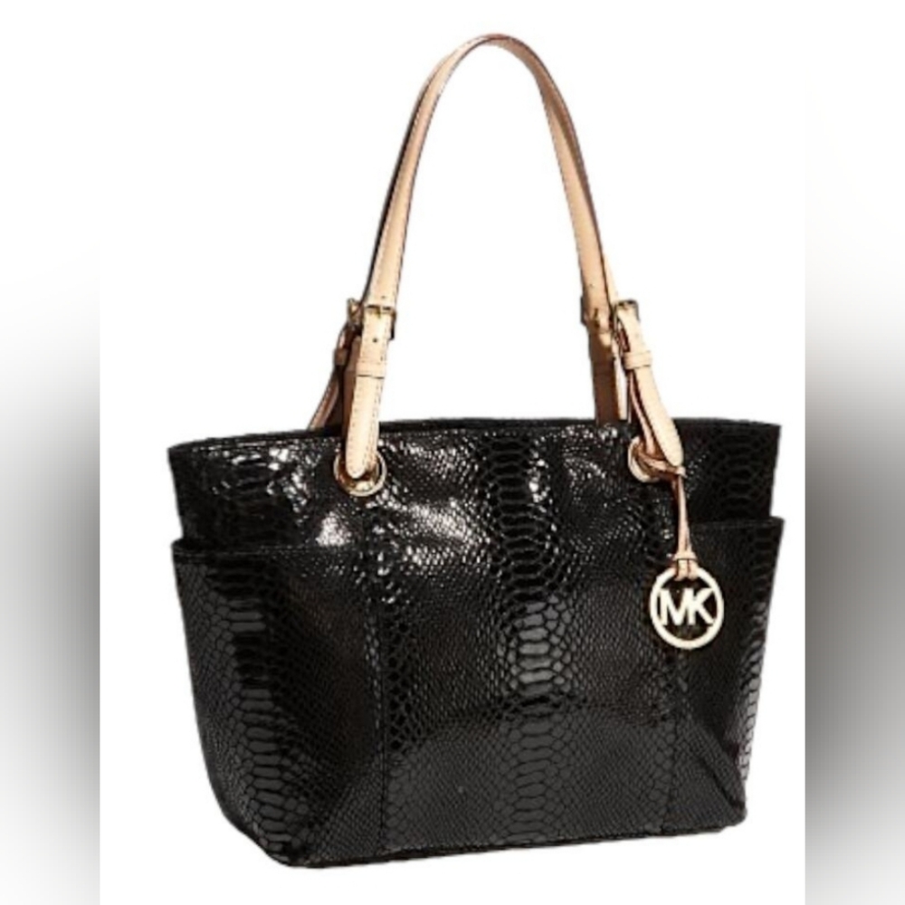 Michael Kors black Jet set tote